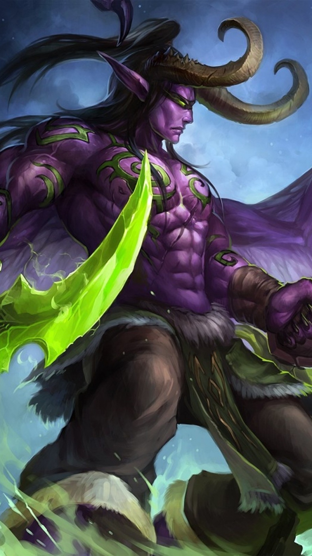 HD Background Illidan Stormrage Game Character World Of Warcraft