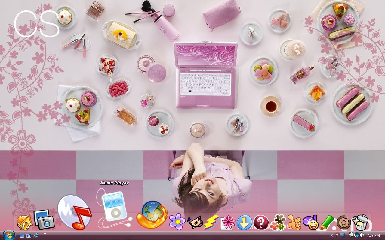Cute Girly Background Desktop Image