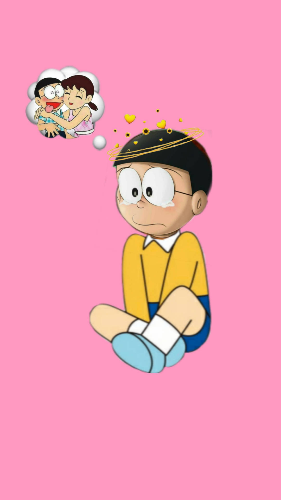 Nobita Shizuka Love Wallpaper