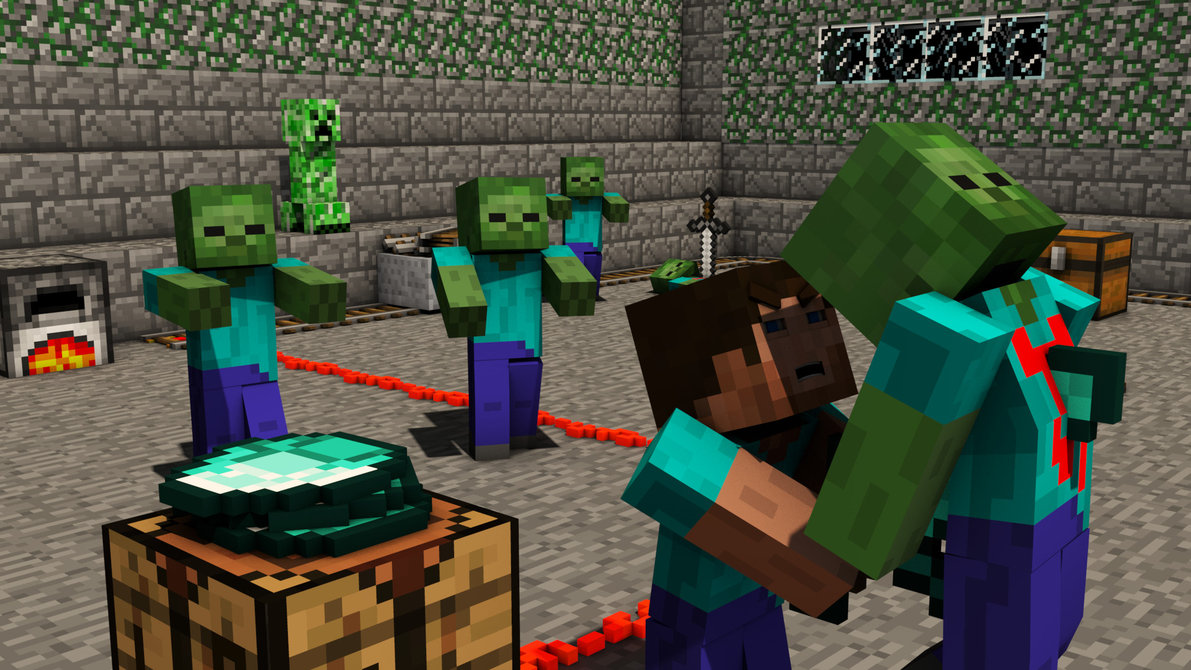 Minecraft Wallpaper Steve Fighting Images Pictures   Becuo