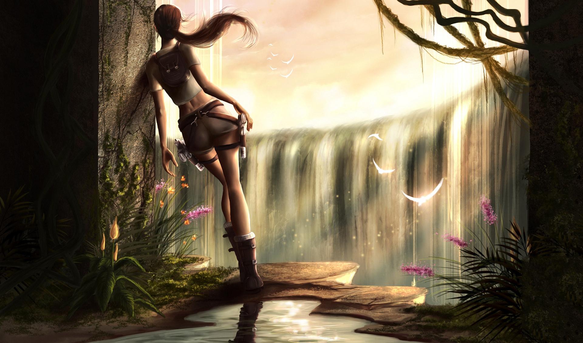 Lara Croft Sniper Rifle Tomb Raider Wallpaper 4K 1240h