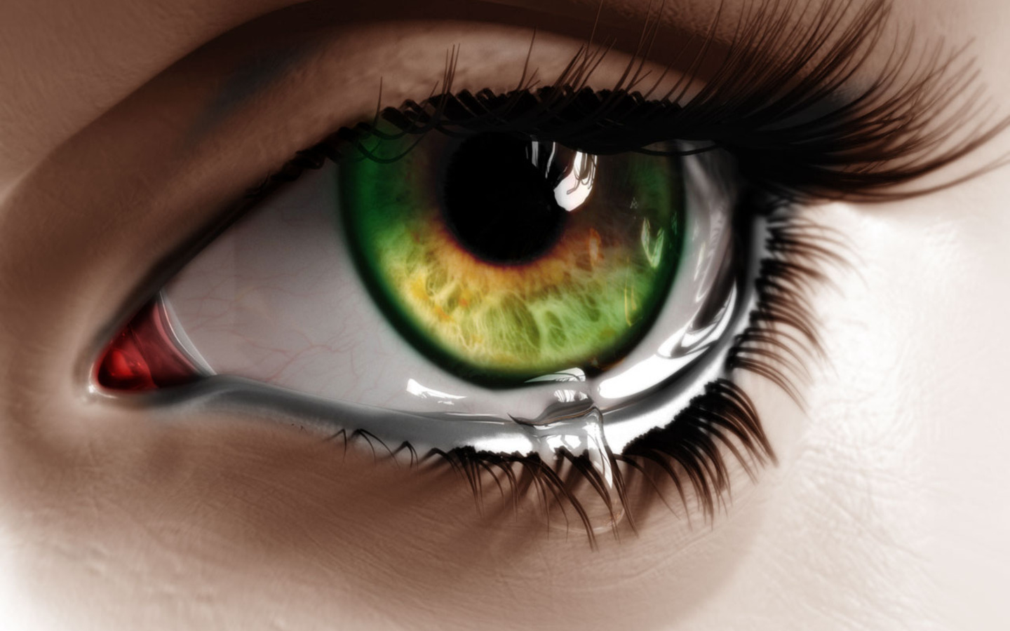 Home Most Beautiful Eyes With Tears Wallpaper