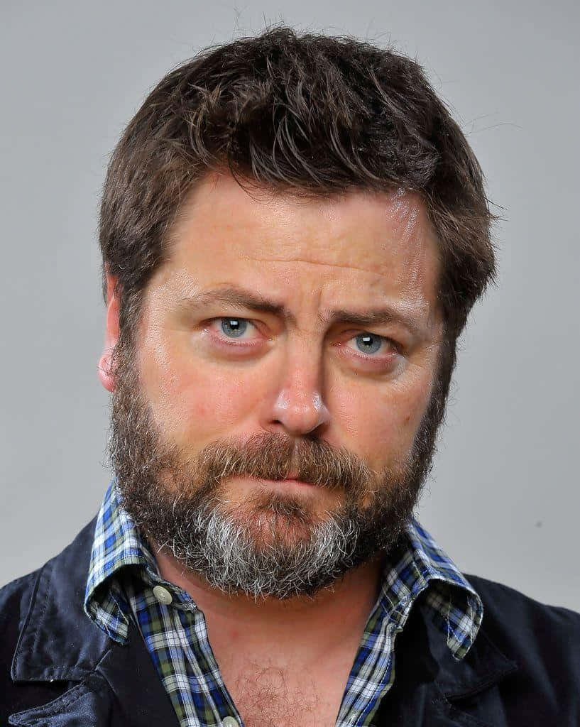 The Unforgettable Nick Offerman Charming In His Signature Wallpaper