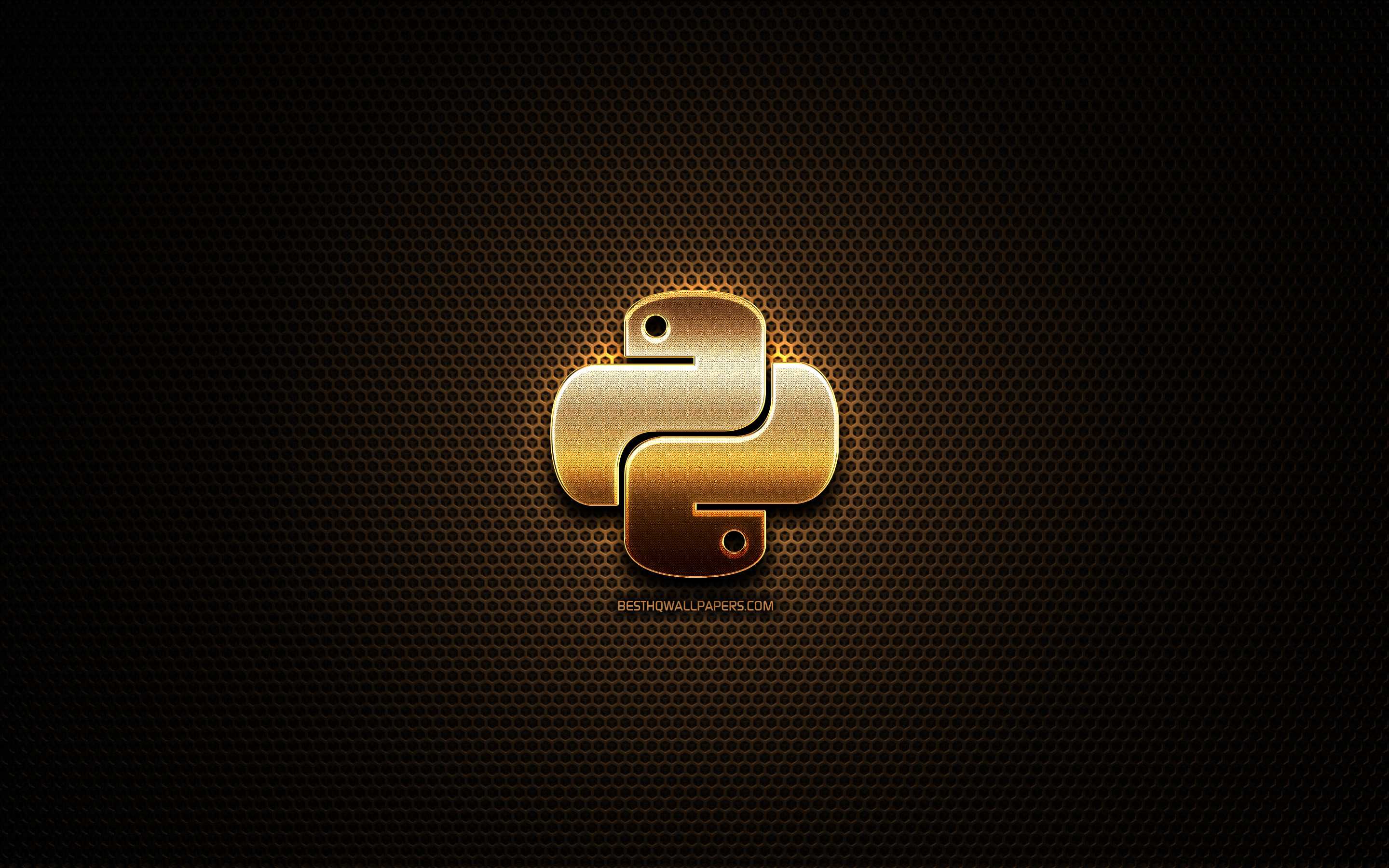 Download wallpapers Python glitter logo programming language
