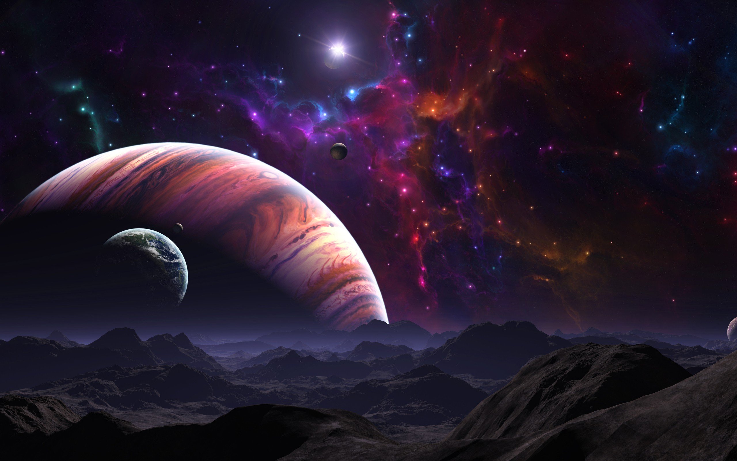 Outer Space Wallpaper 2560x1600 Outer Space Galaxies Planets