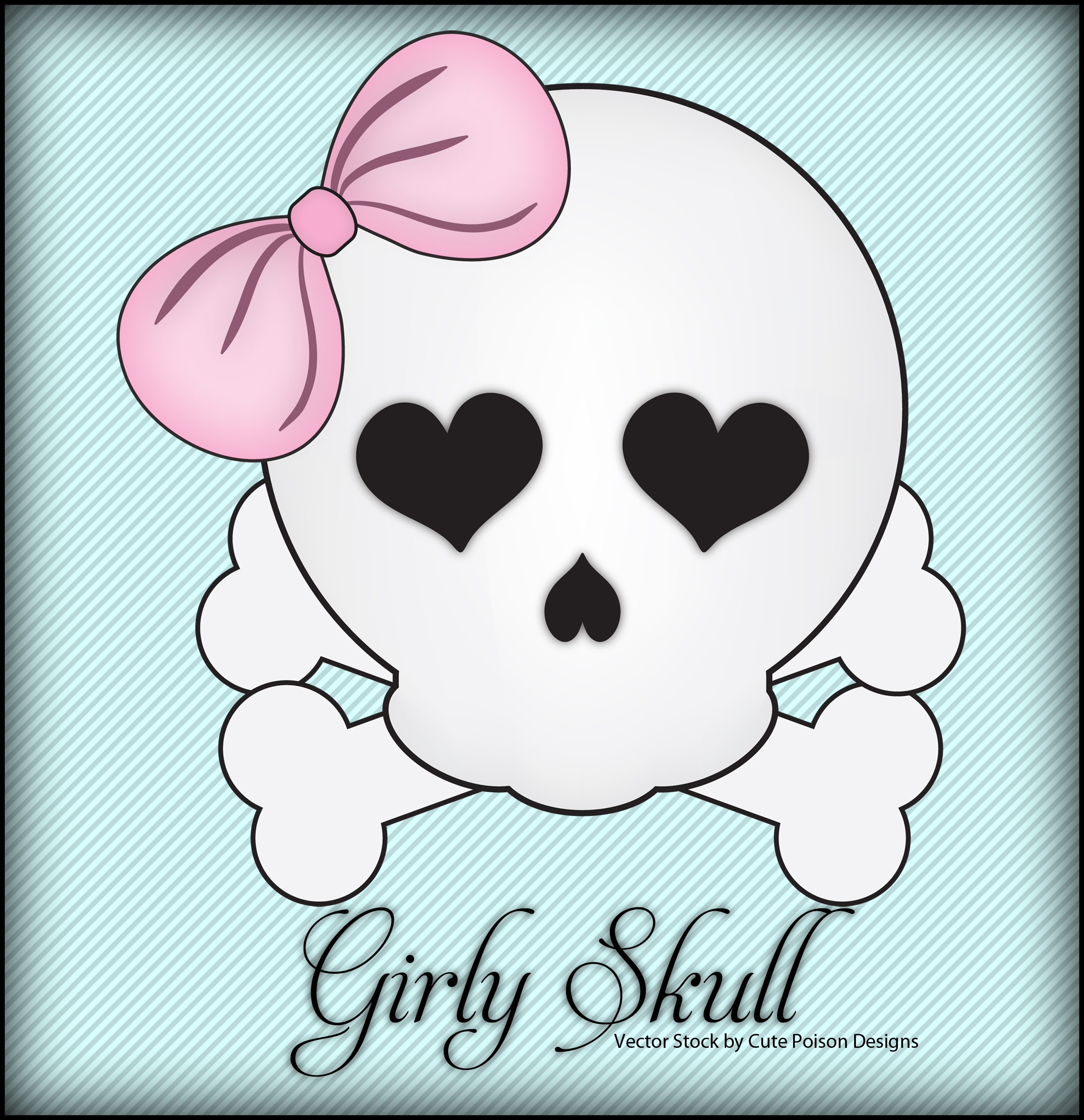 Cute Poison Designs Deviantart Art Vector Girly Skull