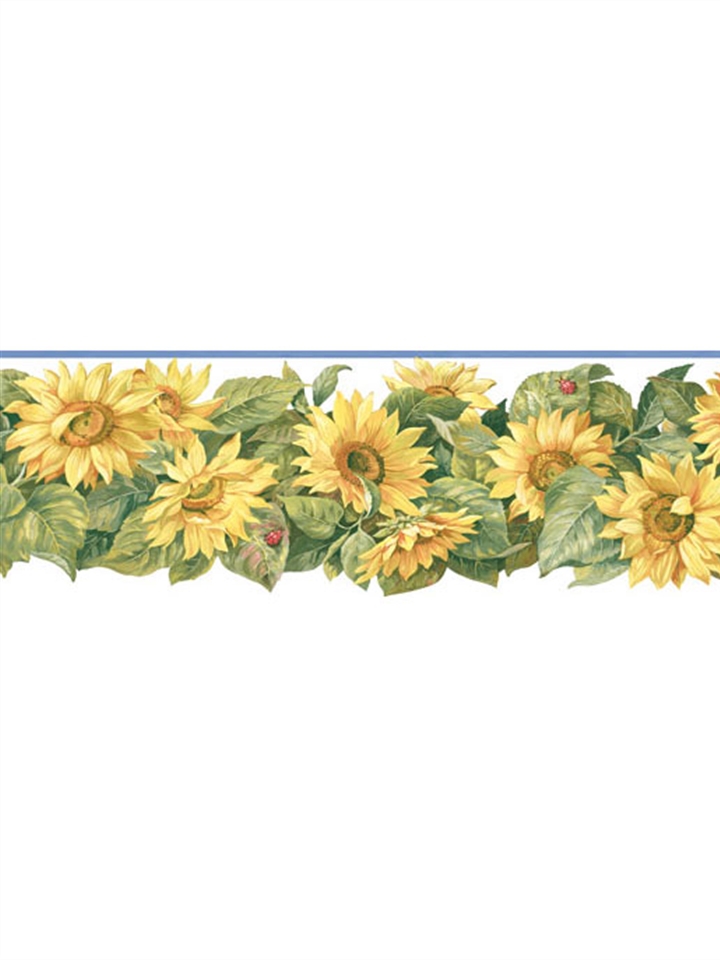 Beautiful Sunflower Wallpaper In Modern Yellow Style Page Border Background  Word Template And Google Docs For Free Download