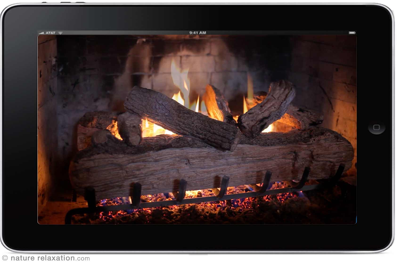 Crackling Fireplace Looping Nature Relaxation Video Screensaver HD