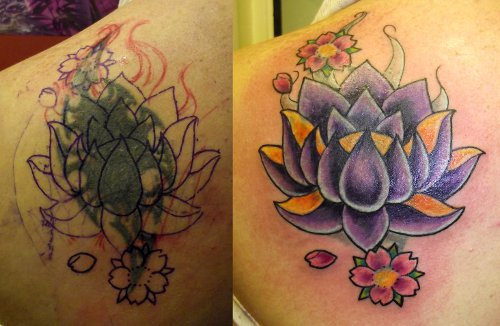 Art Immortal Tattoo  Tattoos  Coverup  Foot flowers
