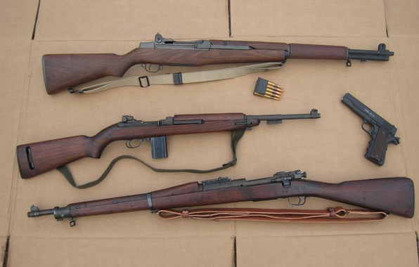 M1 Garand Carbine Springfield M1903 Colt M1911 Semi Automatic