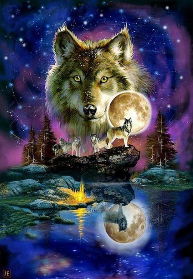 Wolf Spirit Wallpaper Wolves And Native American Indians