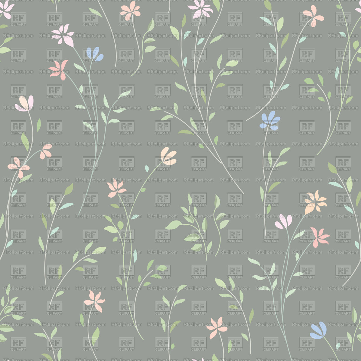 Floral Gentle Seamless Pattern Vector Image Of Background