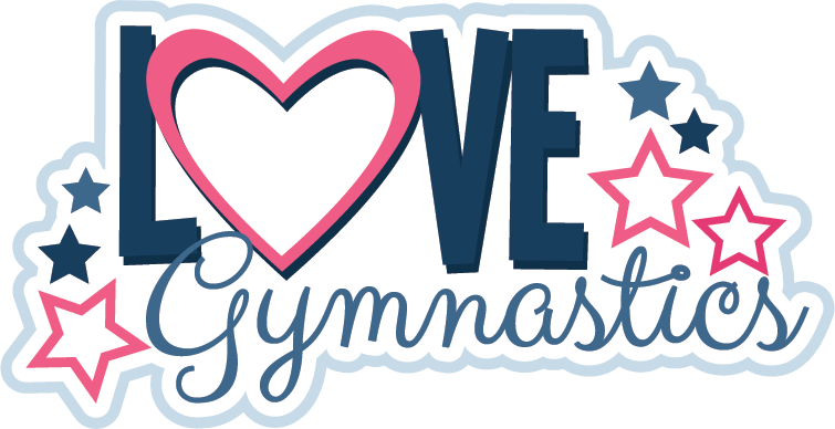 Love Gymnastics Background Svg Scrapbook