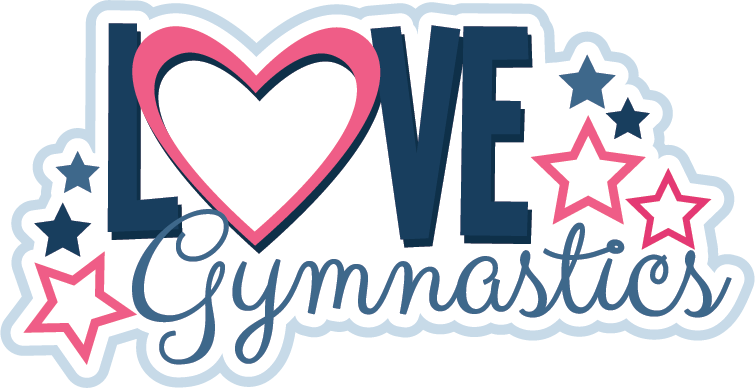 peace love gymnastics clip art