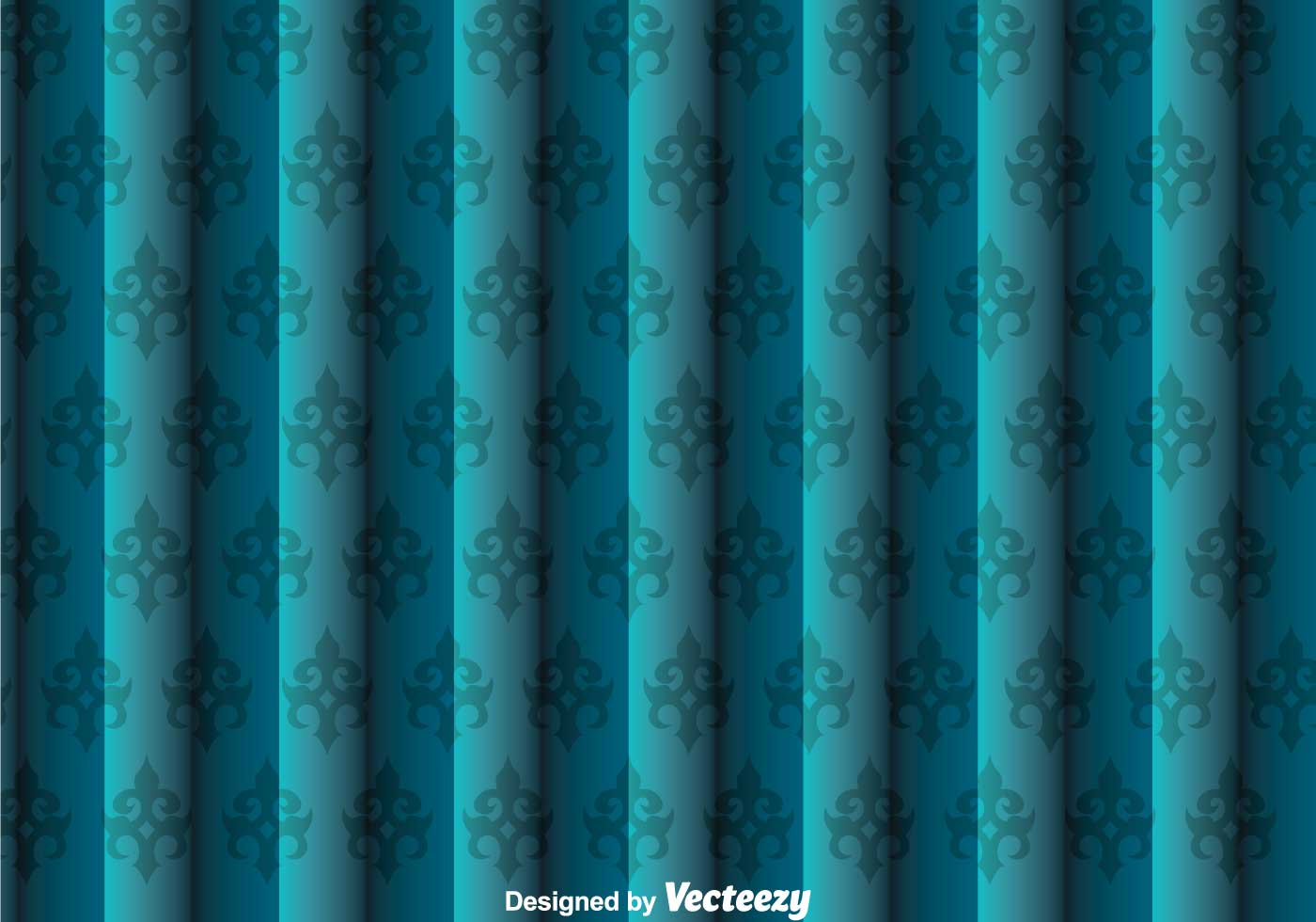 Blue Wall Tapestry Vector Art Stock Graphics Image