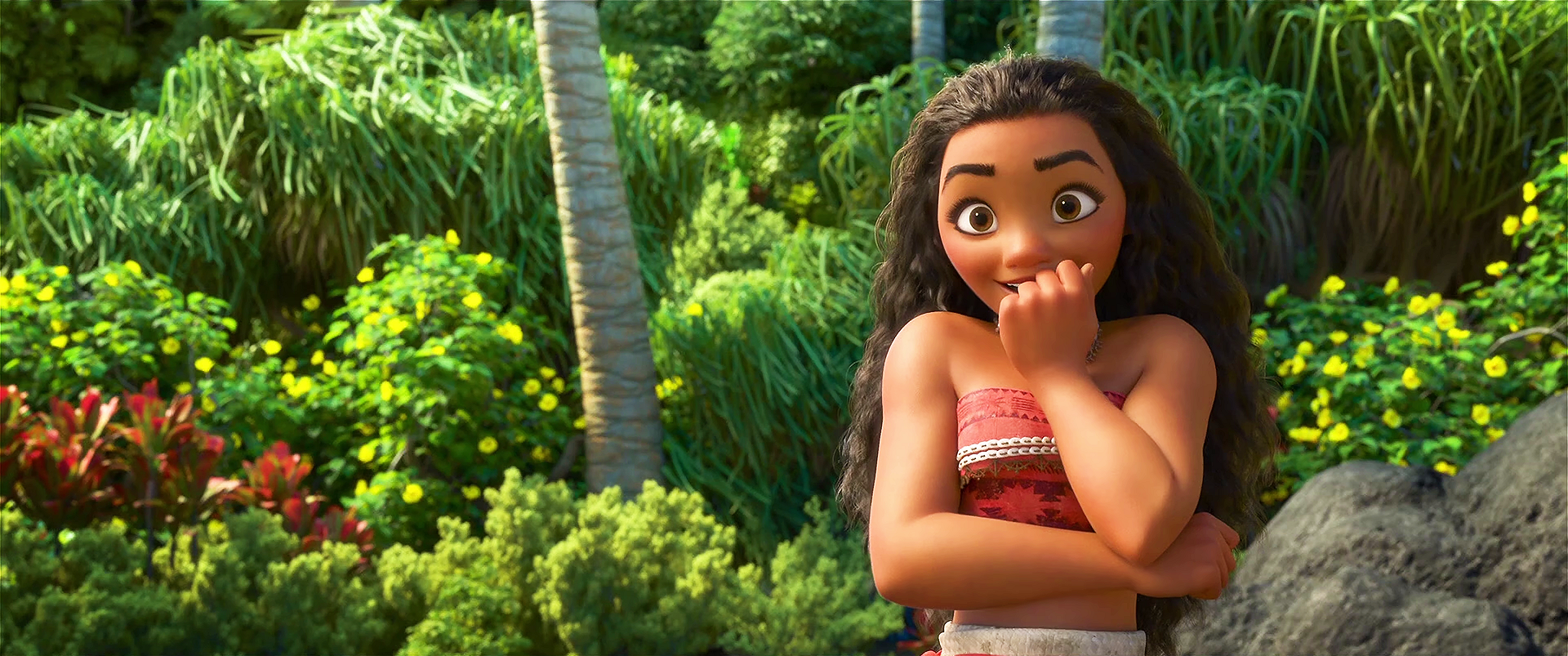 One excited Moana of Motunui hearable chuckles 4K wallpaper for