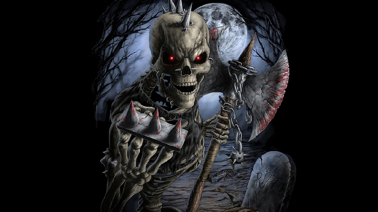 Evil Skull Cool Wallpaper Background HDwalres