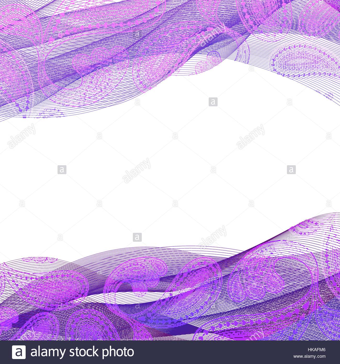 Abstract Background Purple Transparent Waved Line Brochures Stock