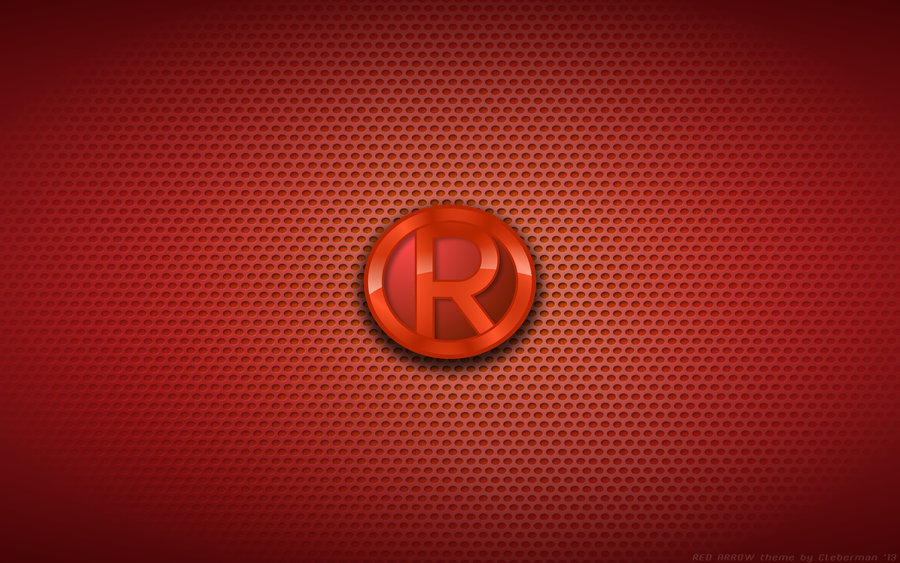 Wallpaper Red Arrow Logo By Kalangozilla