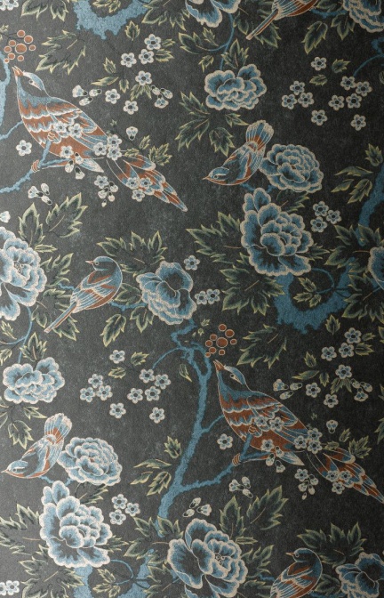 Anna French Wallpaper Songbirds Thibautdesign Collection
