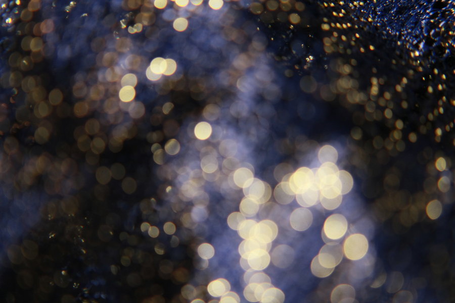 Navy Blue And Gold Background Retro Bokeh By