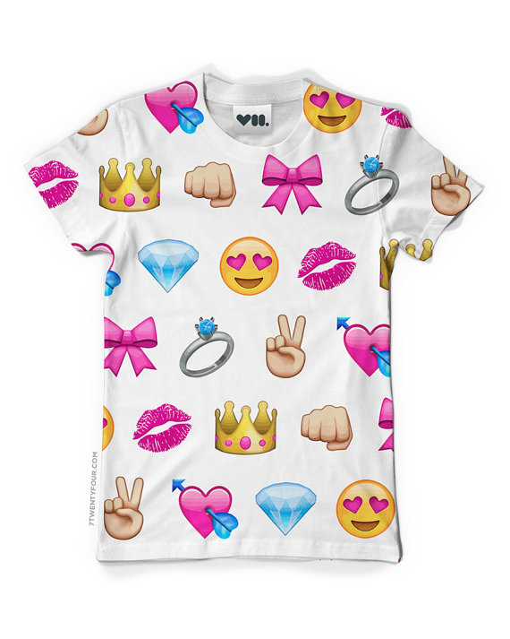 Girly Emoji T Shirt Women S Dye Sublimation Made To Order All
