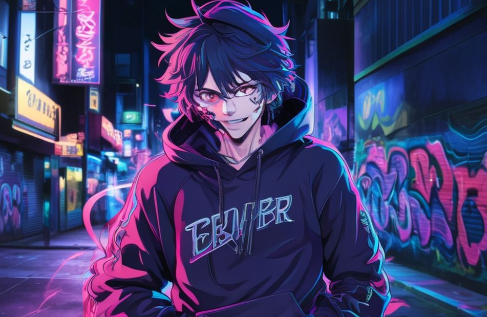 Anime Guy With Hoodie Wallpaper