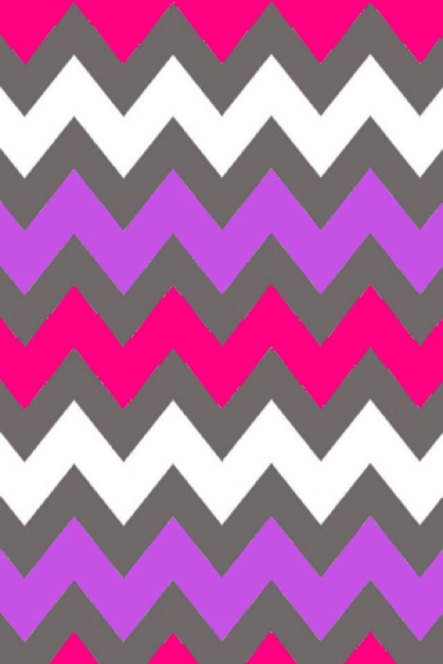 And Hot Pink Chevron Background iPhone Wallpaper