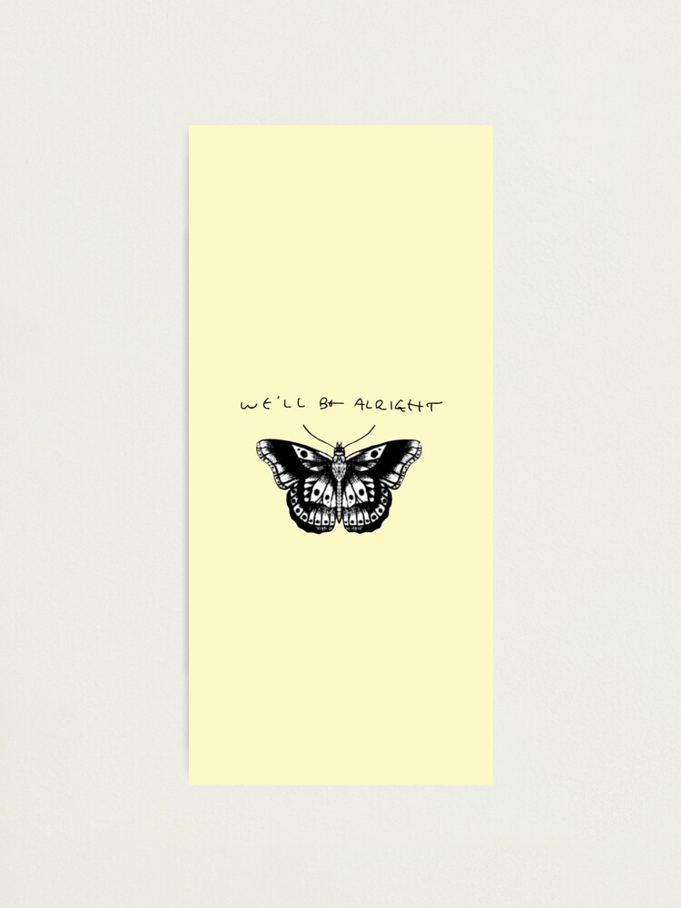 Harry Styles Fine Line Handwriting Butterfly Tattoo Yellow 750x1000