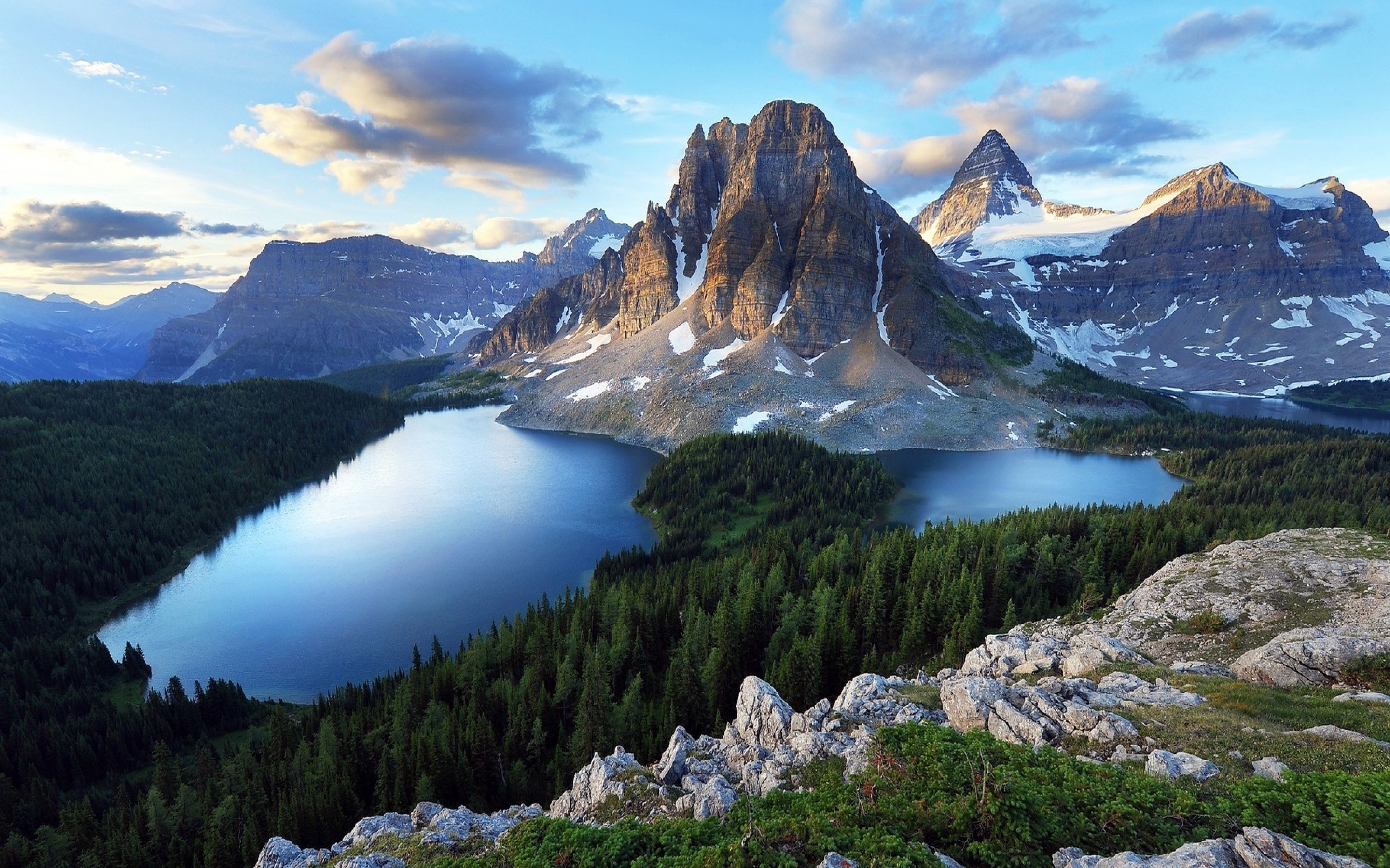 Mountain Lake Forest Wallpaper HD