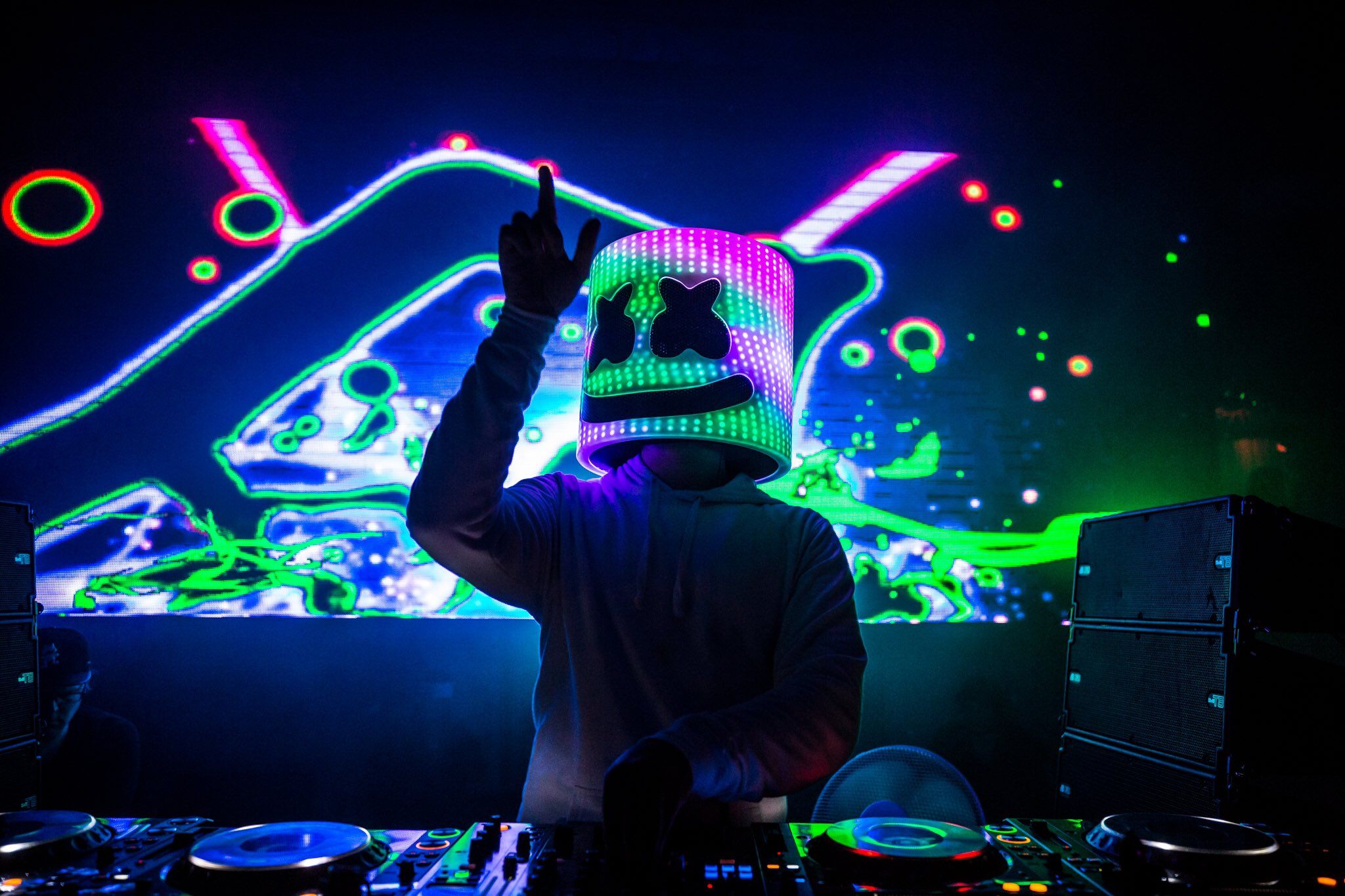 Marshmello Dj HD Musik Wallpaper Anime Live Screen