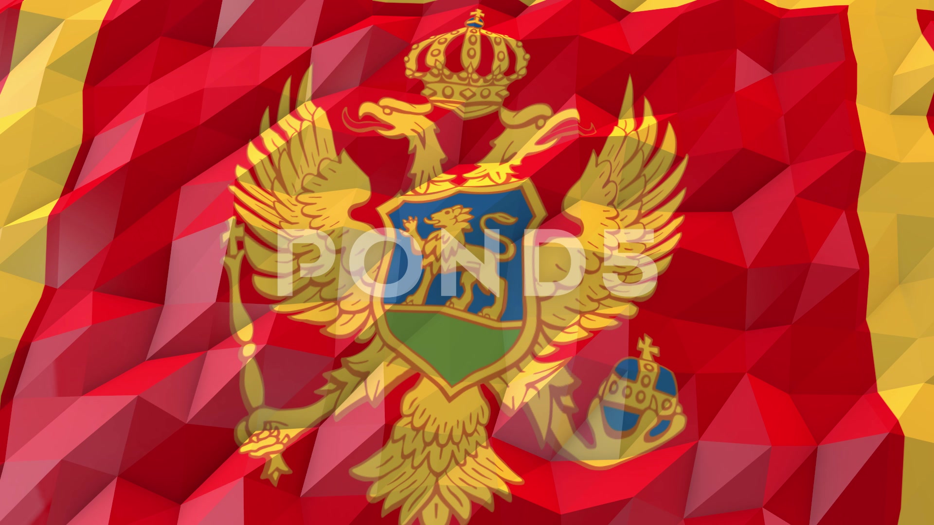 Video Flag Of Montenegro 3d Wallpaper Illustration