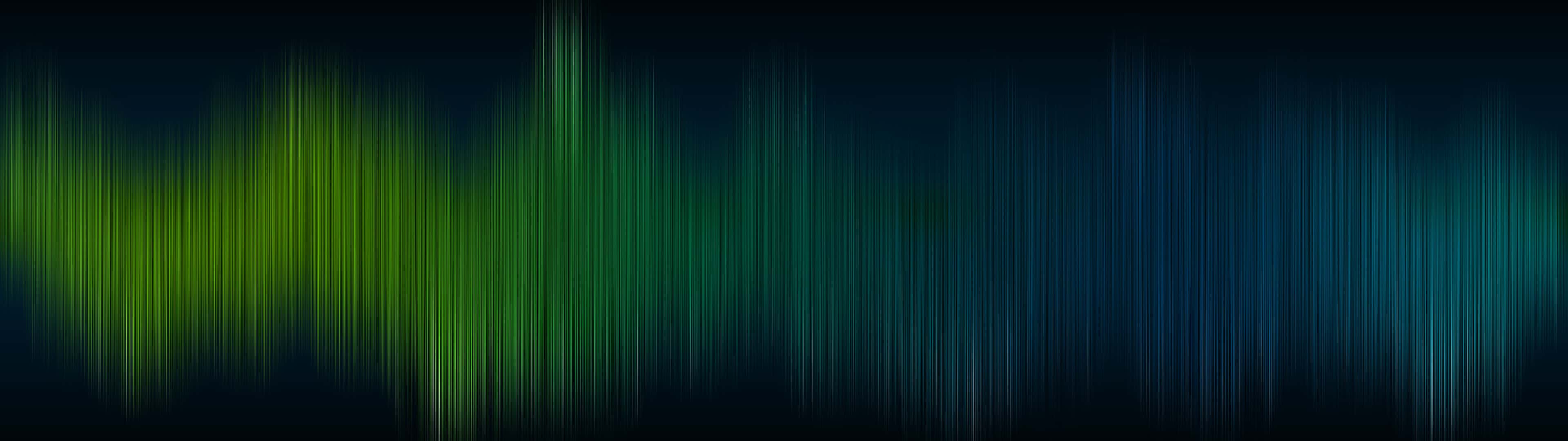 Line Pattern Green And Blue Dual Monitor Wallpaper Black
