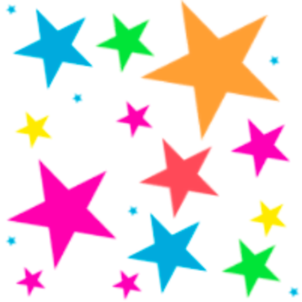 Colorful Stars Pattern Image At Clker Vector Clip Art