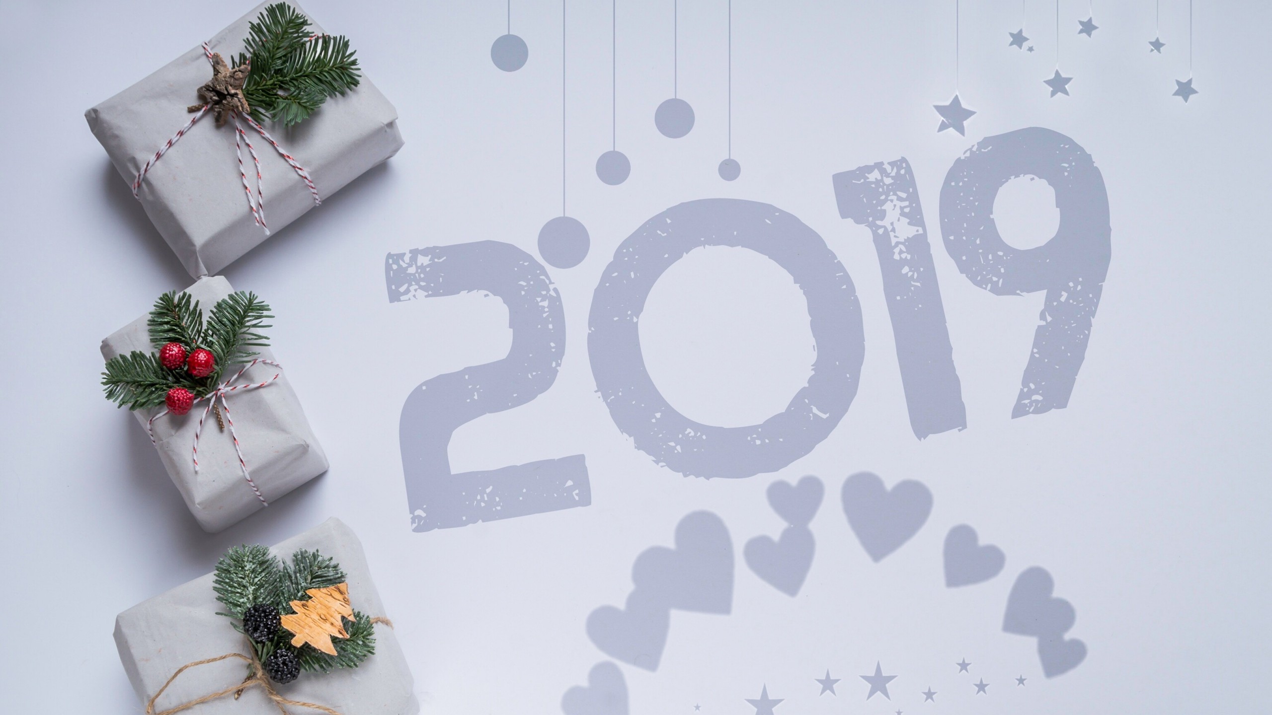 4K Christmas Presents New Year 2019 Kado Winter Wallpaper 38451