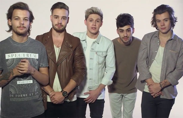 Funny Moments As One Direction Reveal Tour Announcement Videos