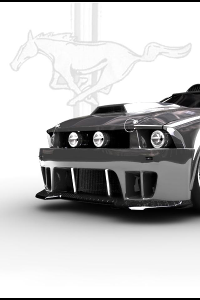 Mustang Logo Iphone 4 Wallpapers 640x960 Hd Wallpaper For Mobile 640x960