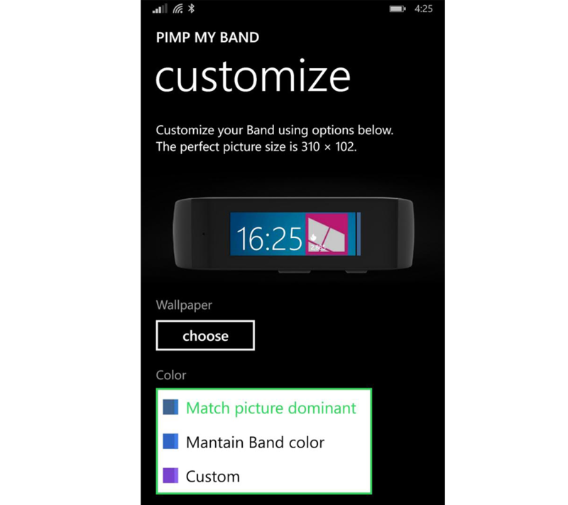 Pimp My Band 12 gets custom color option for your Microsoft Band