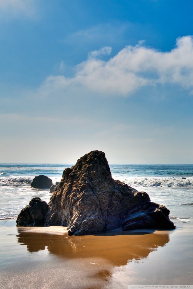 Malibu Beach California United States 4k HD Desktop Wallpaper