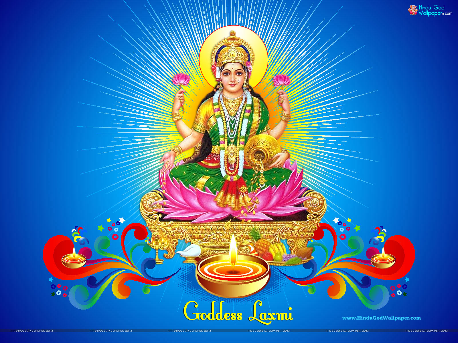 Goddess Laxmi Diwali Wallpaper