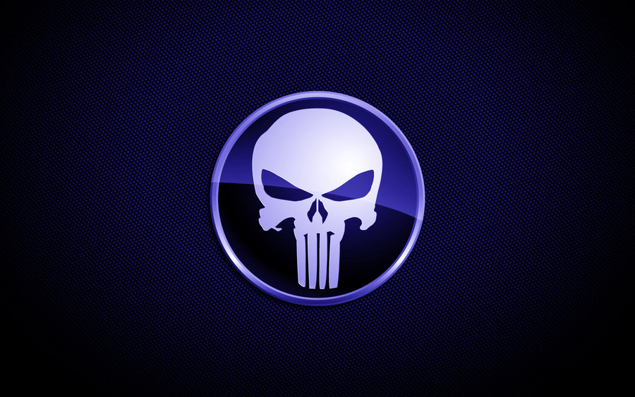 Blue Punisher Skull By Sleekdesigns2010