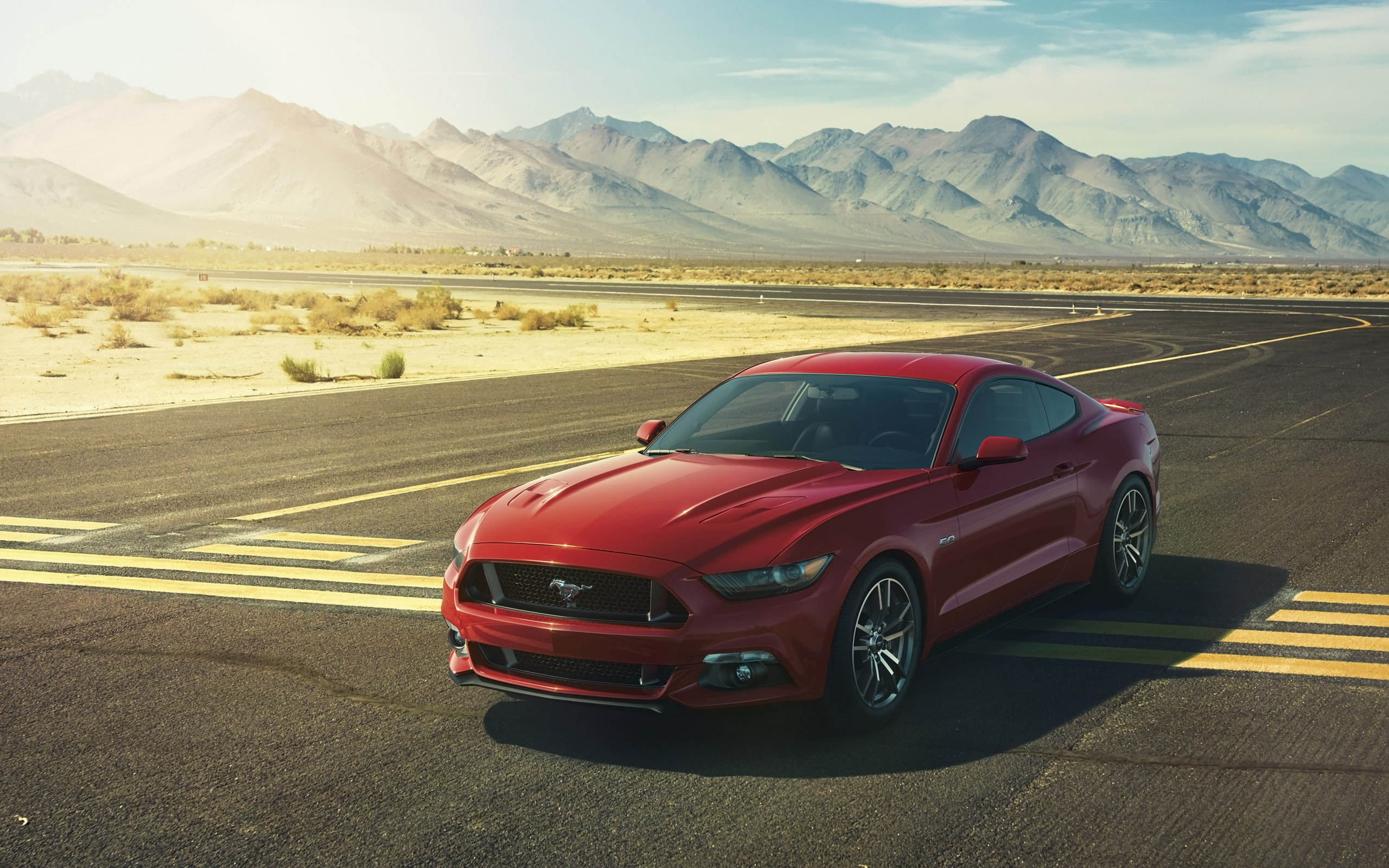 Red Ford Mustang Wallpaper Background