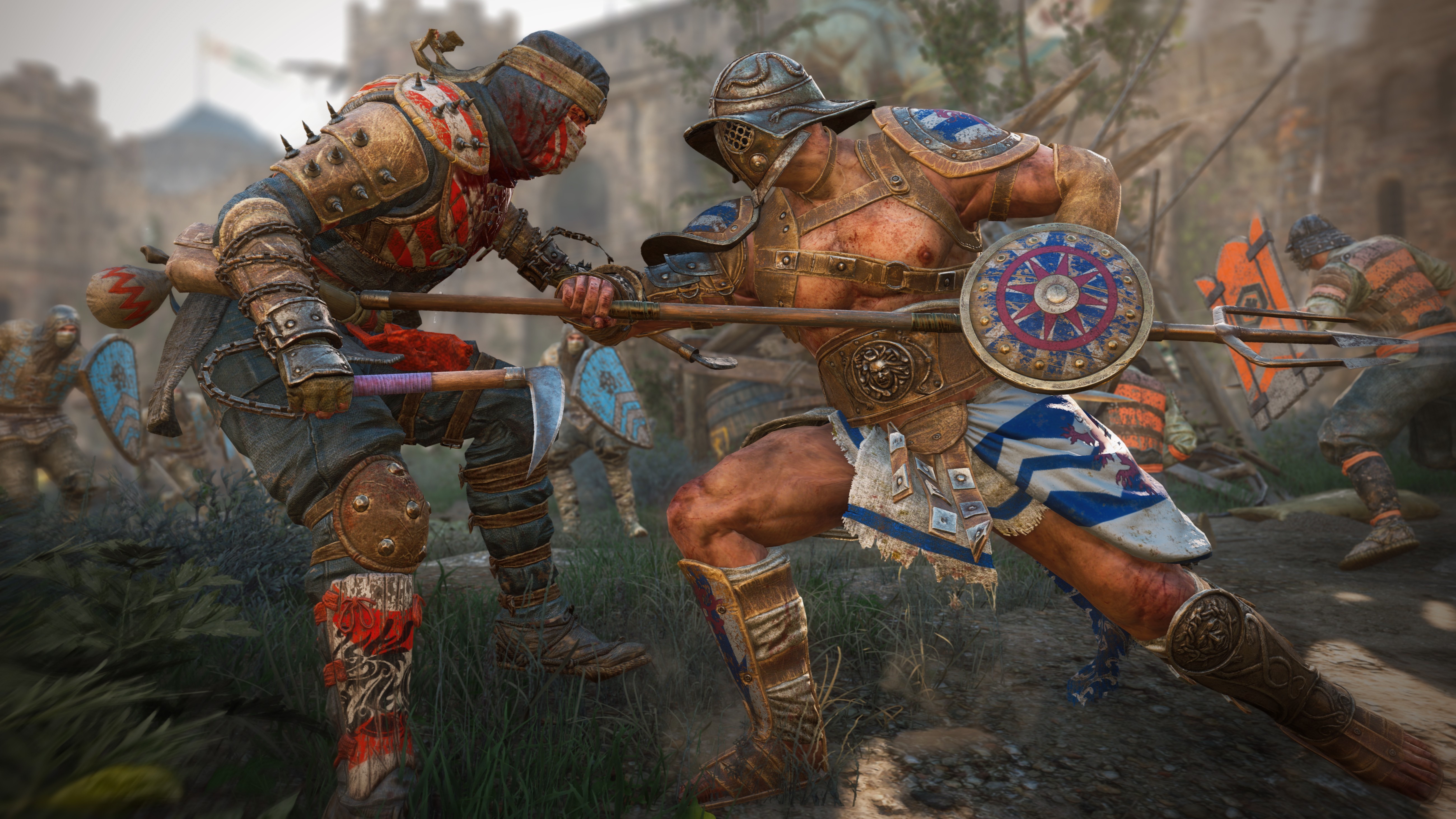 4k 5k Gladiator For Honor Battles Warriors Spear