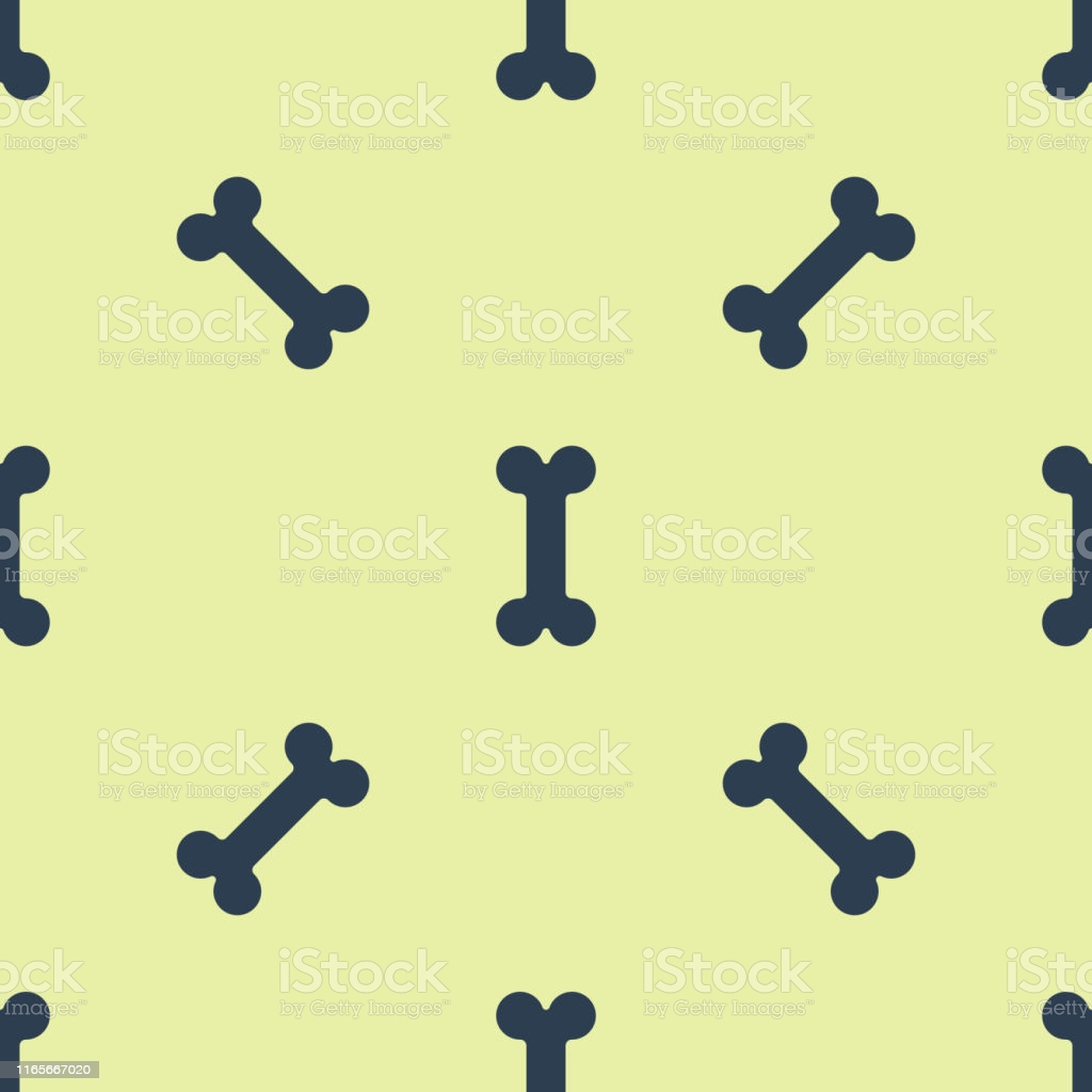 Free download Blue Dog Bone Icon Isolated Seamless Pattern On White
