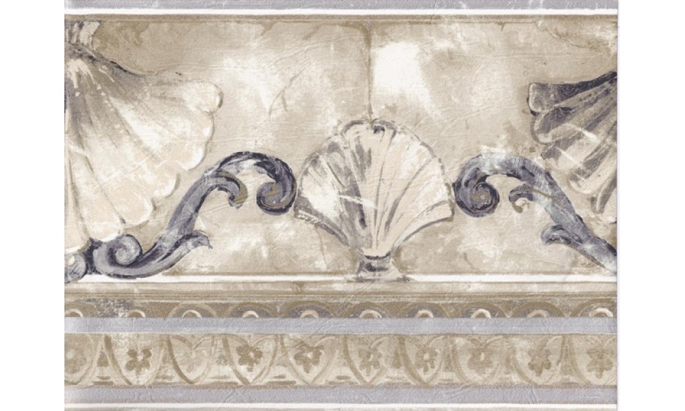 Free download Home Silver Gold Stone Sea Shell Molding Wallpaper Border