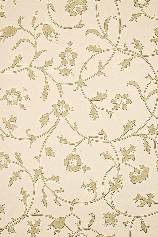 Wallpaper In Gold On Cream By William Morris Traditional