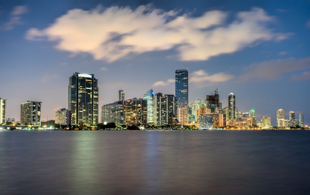 Miami fl florida miami evening lights vice city wallpapers