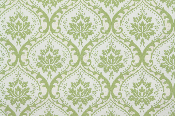 S Vintage Wallpaper Green And White By Hannahstreasures