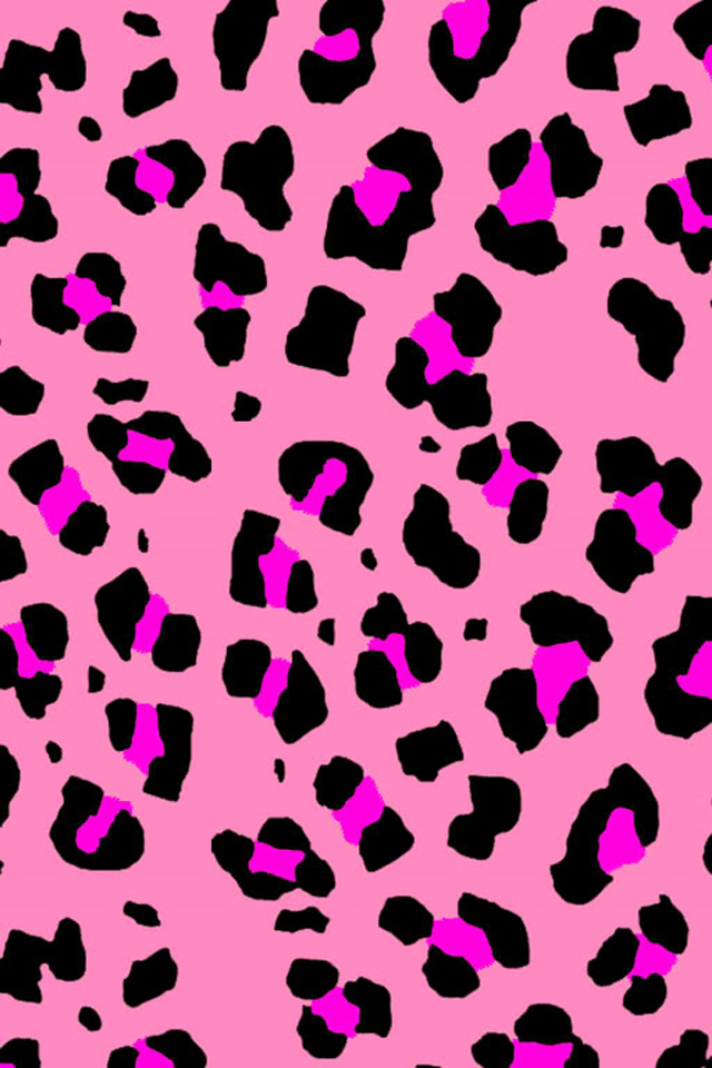 Cute Pink Girly Wallpaper Leopard Apple Logo iPhone