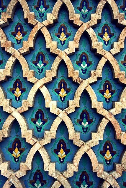 Moroccan faux tile wallpaper  Bobbi Beck